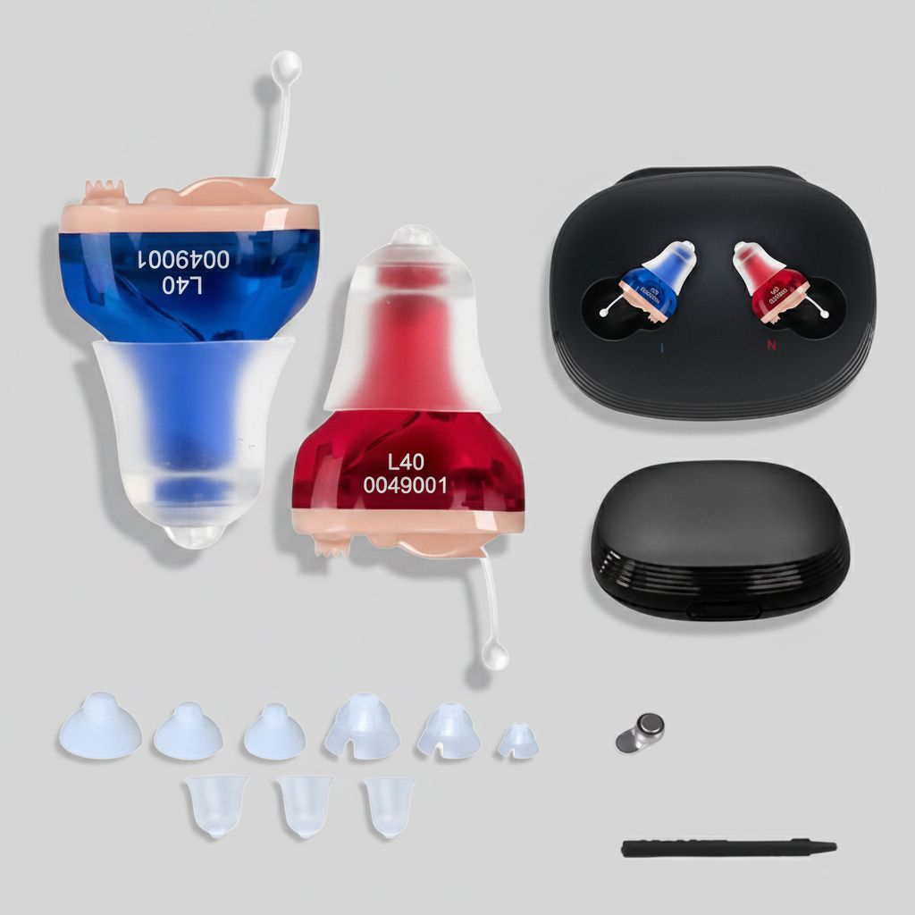 Oplaadbare Onzichtbare In-Ear Gehoorhulp Set - Discreet Geluid Verbeteren Gesprekken Ouderen Slechthorend
