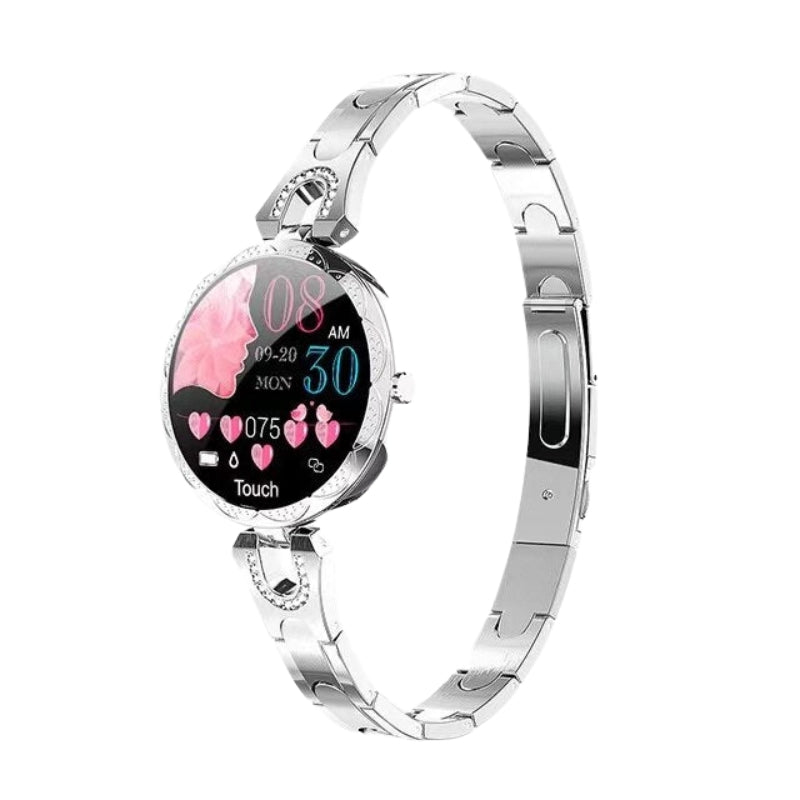 Waterdichte Smartwatch met Gezondheids- en Fitnessmonitoring - Roestvrij Staal