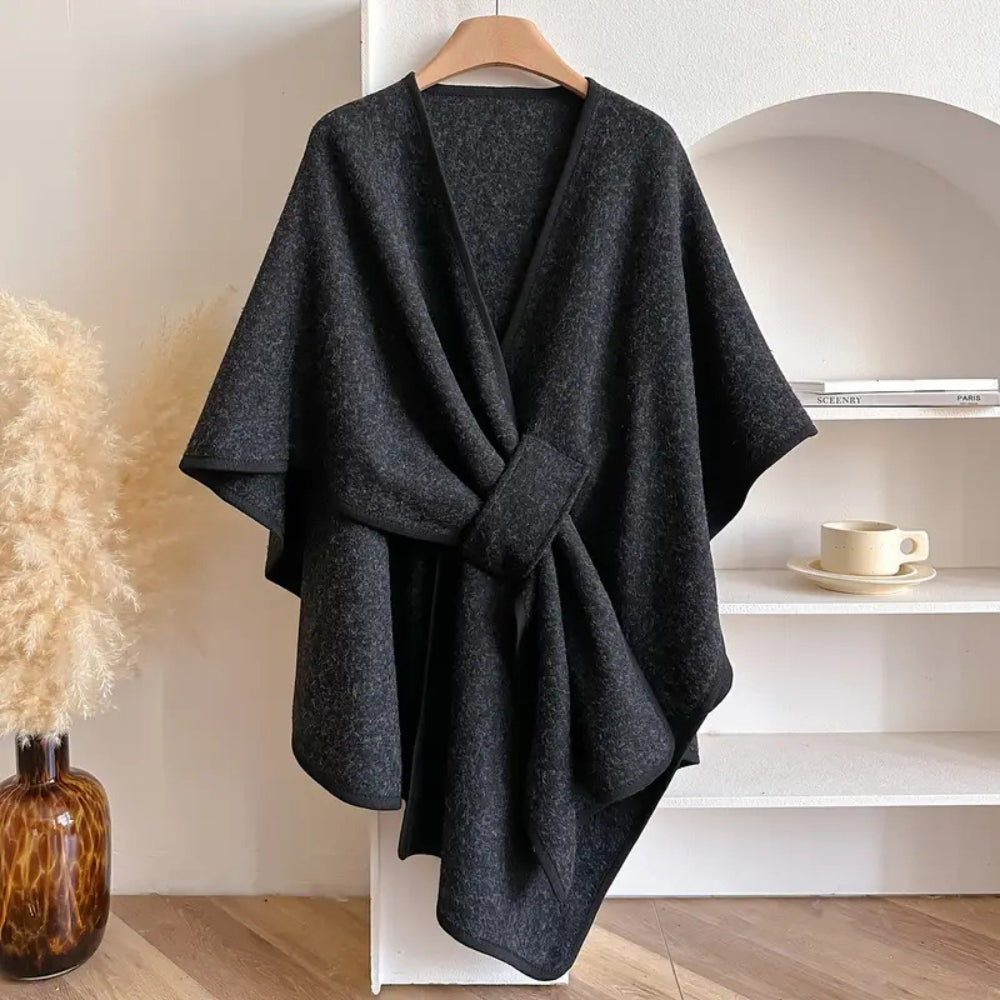 Lichte Poncho Cape met Bescherming tegen Wind en Kou - Warme Shawl voor Najaar en Winter