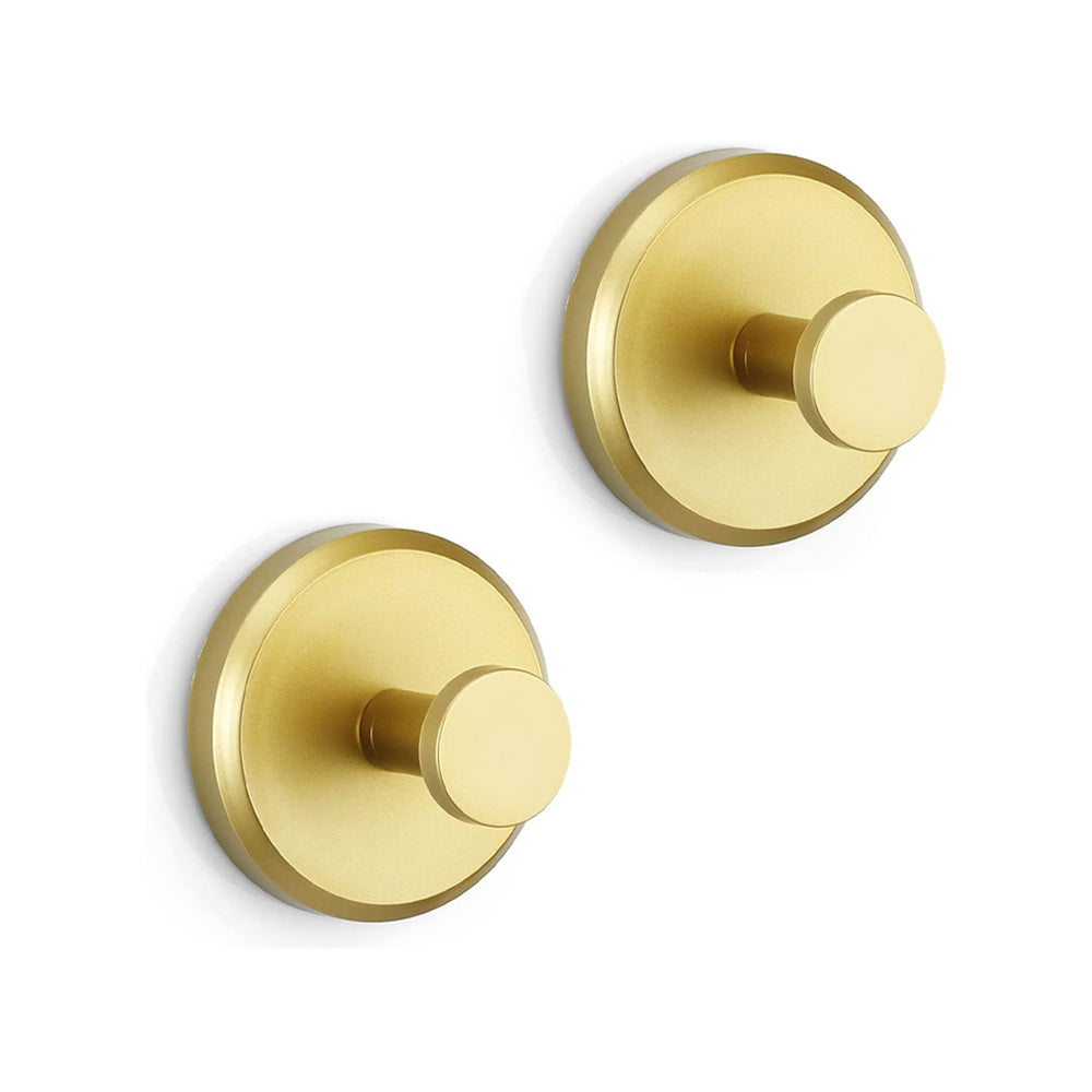 Badkamerhaak Zuignap Verplaatsbaar Roestvrij Staal 5,5 x 5,5 x 5,6 cm Herbruikbaar Zwart Zilver Goud Tegels Glas