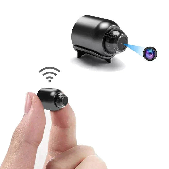 Compacte wifi beveiligingscamera met nachtzicht en 1080p full hd voor binnenshuis