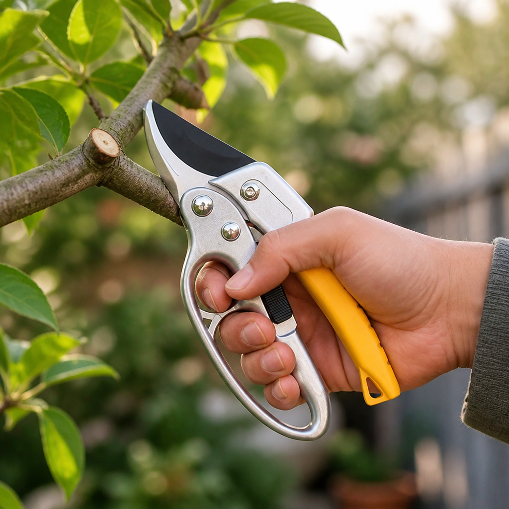 Tuinschaar met Ratelknip Mechanisme SK5 Staal Ergonomisch Handvat Takken Snoeien Krachtvermeerdering