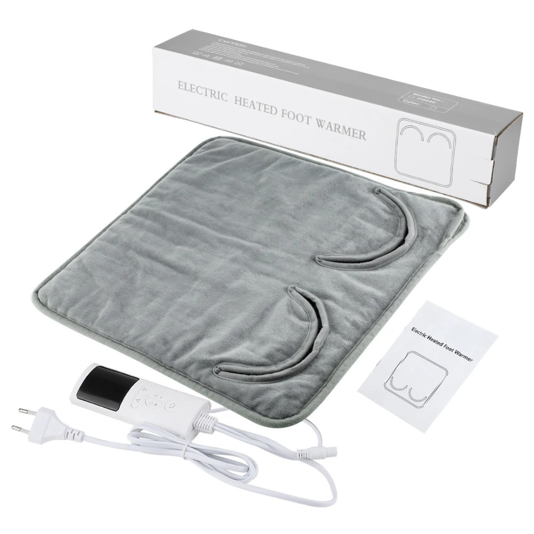 Elektrische Voetenwarmer met Timer en 9 Warmtestanden voor Optimaal Comfort Thuis Kantoor Relaxmoment
