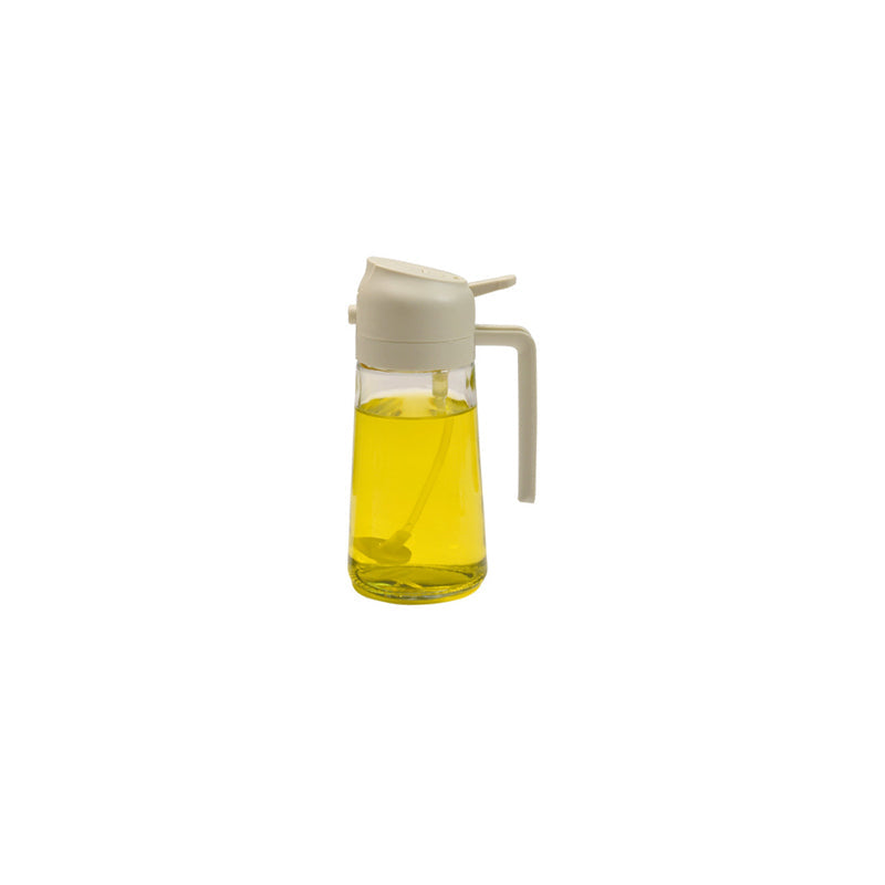 Glazen Olieverstuiver & Dispenser 2-in-1 Pomp Spray Fles voor Azijn Sojasaus Keuken Doseren 470ml Olie