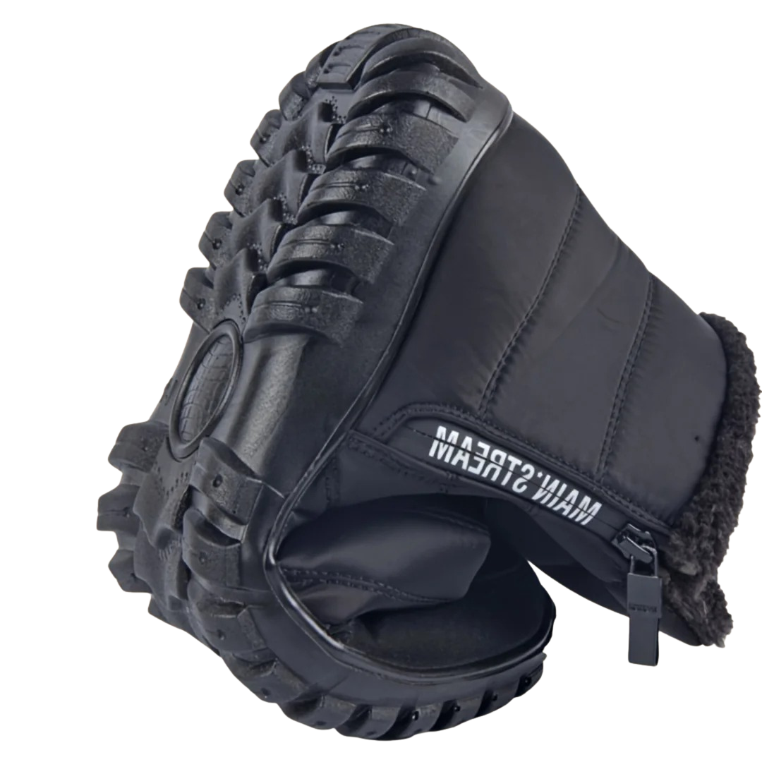 Waterdichte Herenwinterlaarzen met Ritssluiting Antislip Zool Warme Voering Outdoor Winterschoenen Sneeuwlaarzen