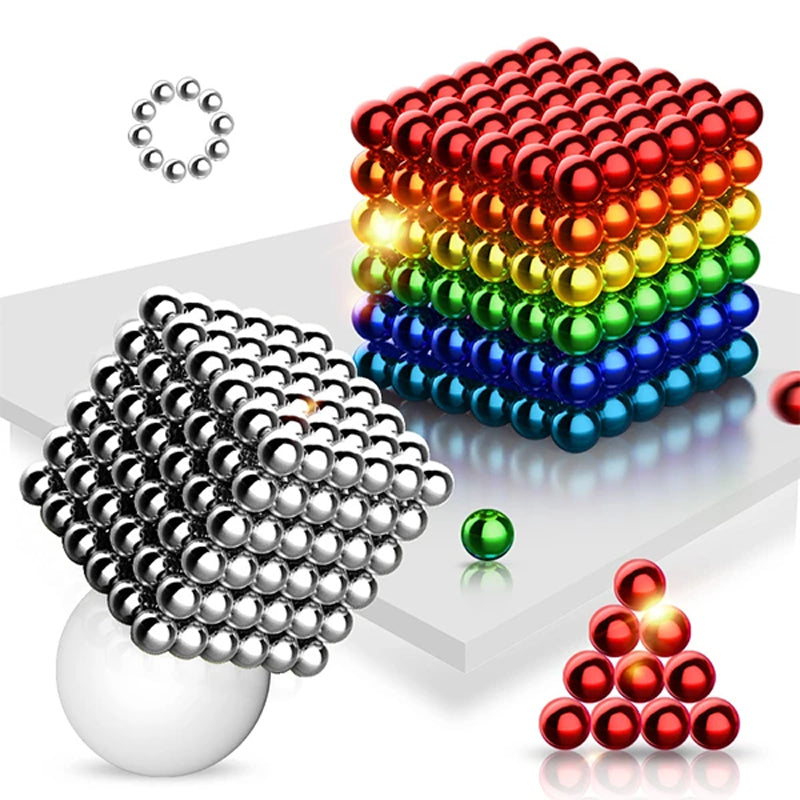 Magnetische Ballen Set 216 Stuks Creatief Bouwspeelgoed Meerdere Kleuren Stress Relief Focus Concentratie