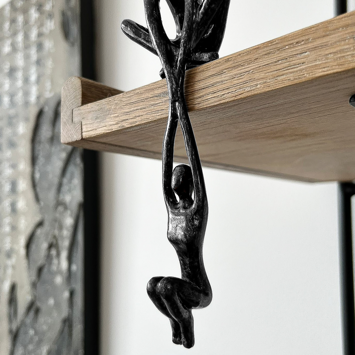 Sculptuur Eeuwig Duo - Decoratief Beeldhouwwerk van Twee Verbonden Figuren