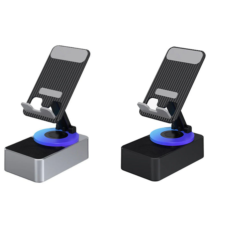 Multifunctionele Telefoonhouder met Bluetooth Speaker Draadloos Geluid 360° Draaibaar Verstelbaar Smartphone