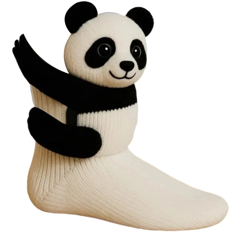 Knuffel Sokken met Dieren Design - Zachte Hugsokken voor Warmte en Comfort