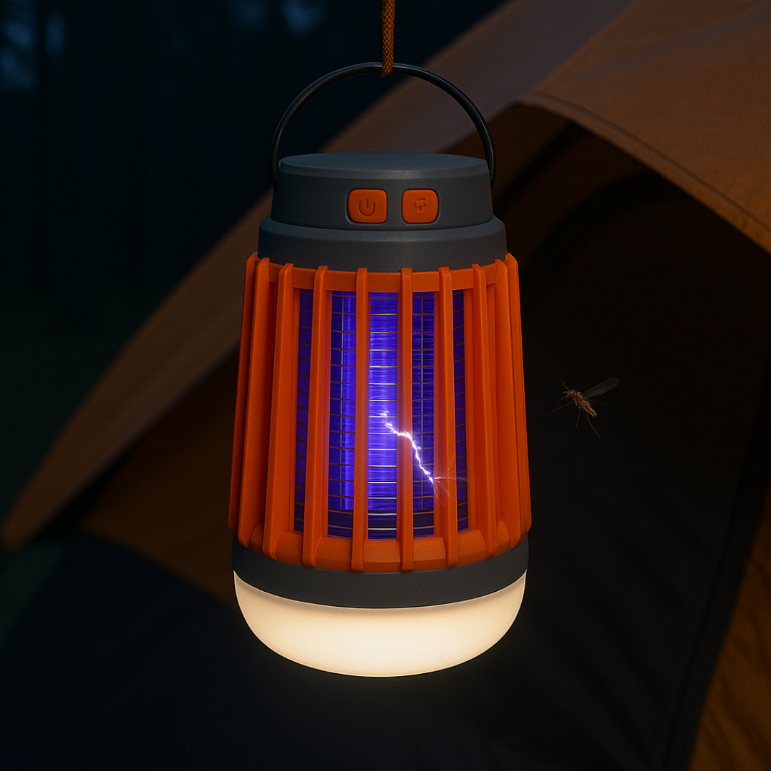 Solar Insectenlamp met UV-Licht en Campingverlichting voor Buiten Muggenbestrijding Tuin Terras Balkon