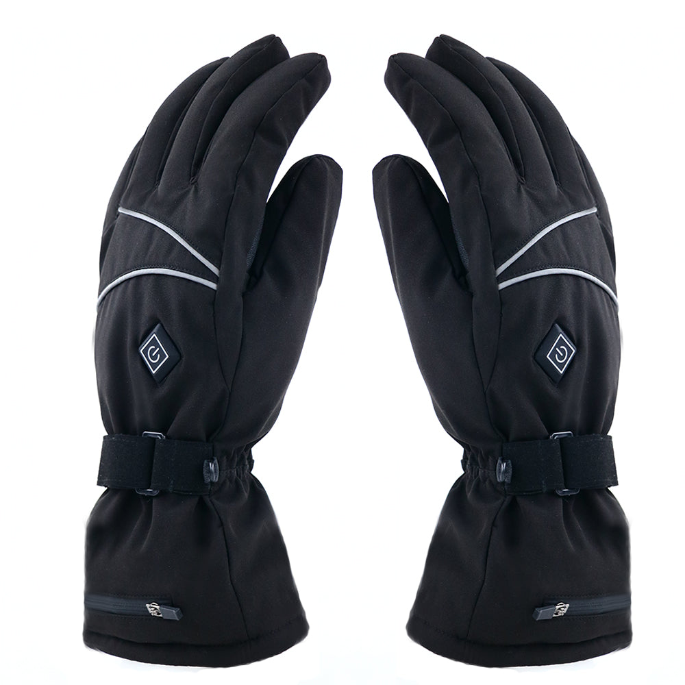 Verwarmde Handschoenen met Thermische Voering Zwart Winter Skiën Wandelen Motorrijden Wintersport Outdoor