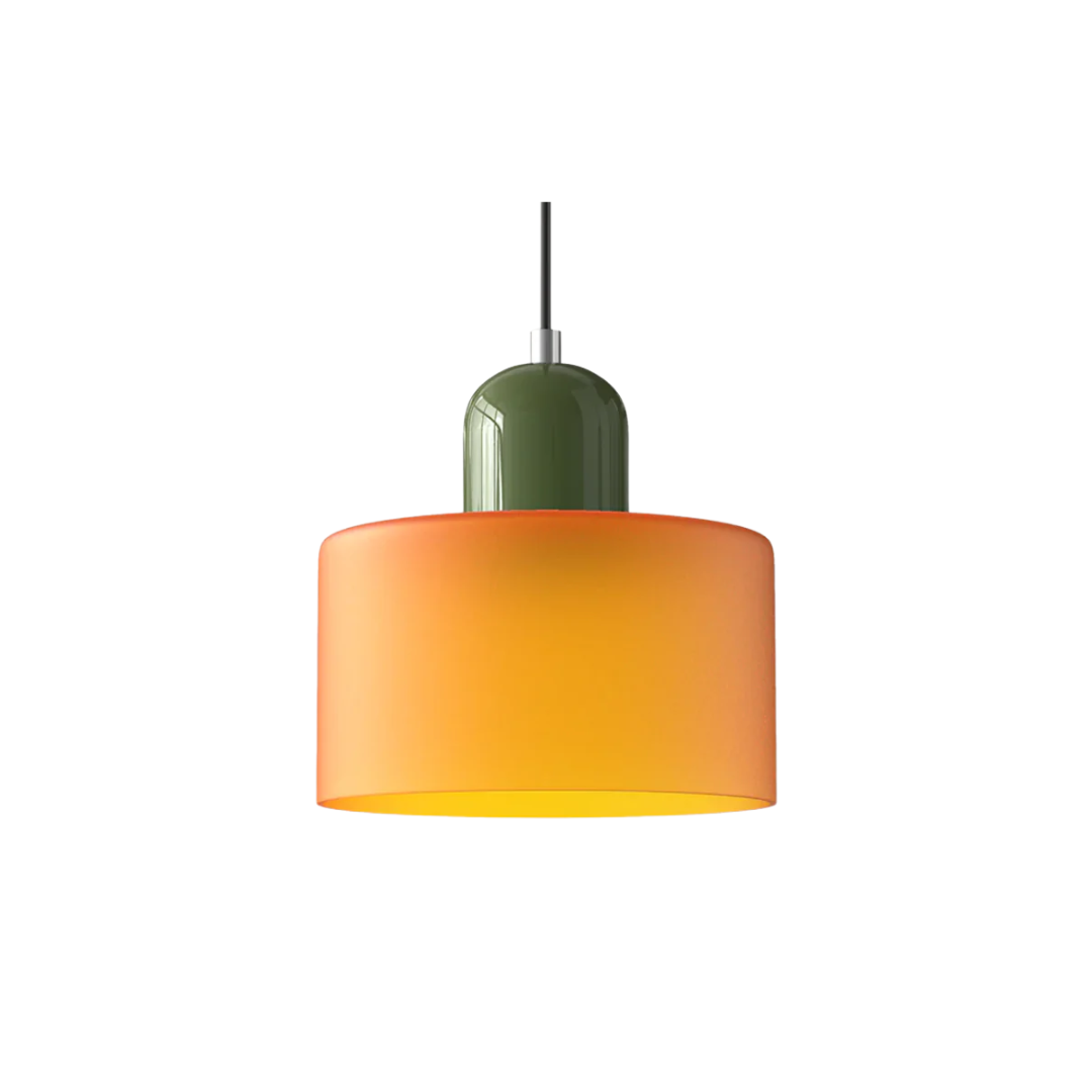 Lismeno Retro Hanglamp - Glazen Hanglamp met Warm Licht voor Eettafel, Keuken & Woonkamer