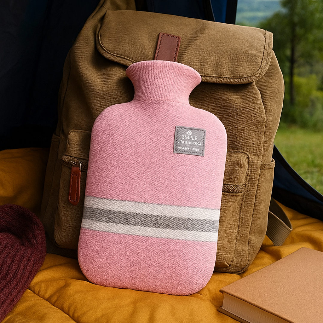 Kruik met Gebreide Hoes 1 Liter Warmtehoudend Comfort voor Koude Winterdagen Ontspanning Thuis Wellness
