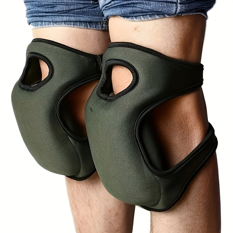 Ergonomische Kniebeschermers Set voor Tuin Klussen Vloerwerk met Verstelbare Riemen Comfortabel Knielen