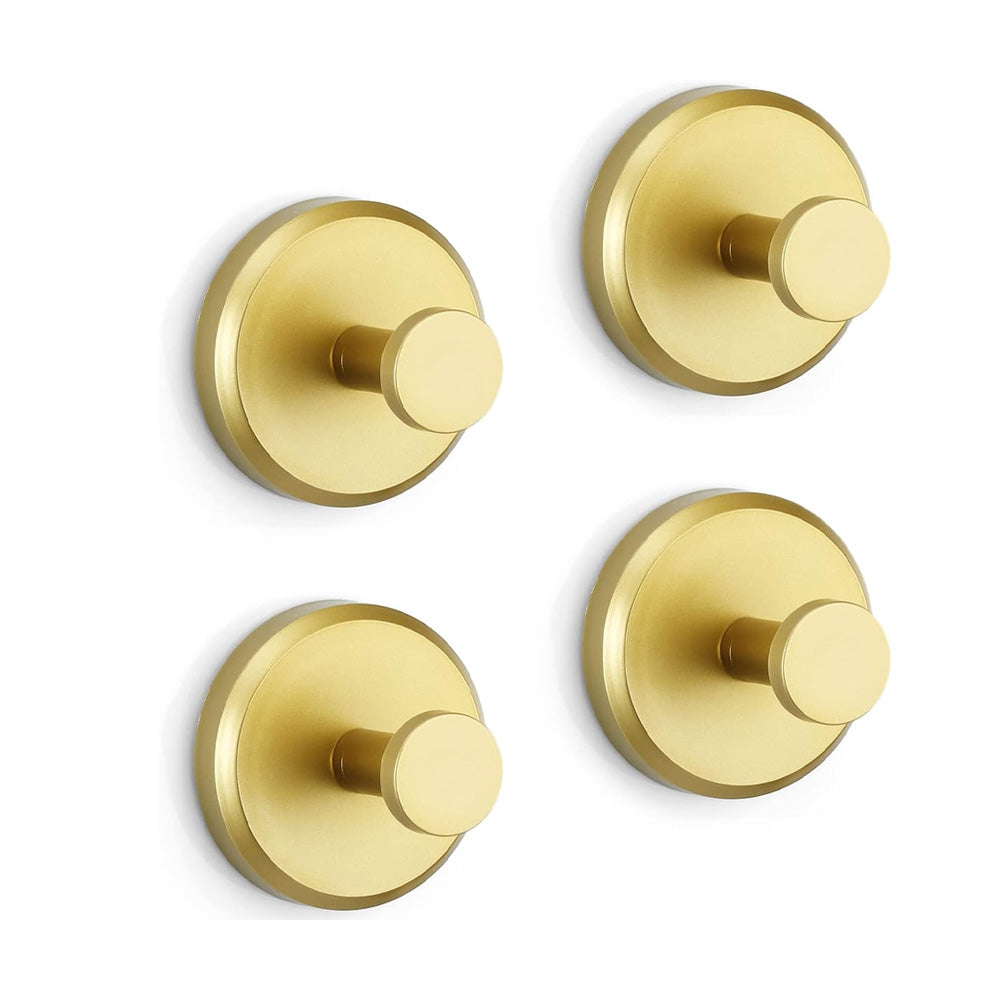 Badkamerhaak Zuignap Verplaatsbaar Roestvrij Staal 5,5 x 5,5 x 5,6 cm Herbruikbaar Zwart Zilver Goud Tegels Glas