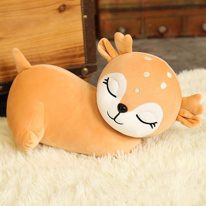 Zachte Hertjes Knuffel 50cm Pluche Speelgoed voor Kinderen Decoratie Hert Bambi Kussen Kinderkamer Knuffeldier