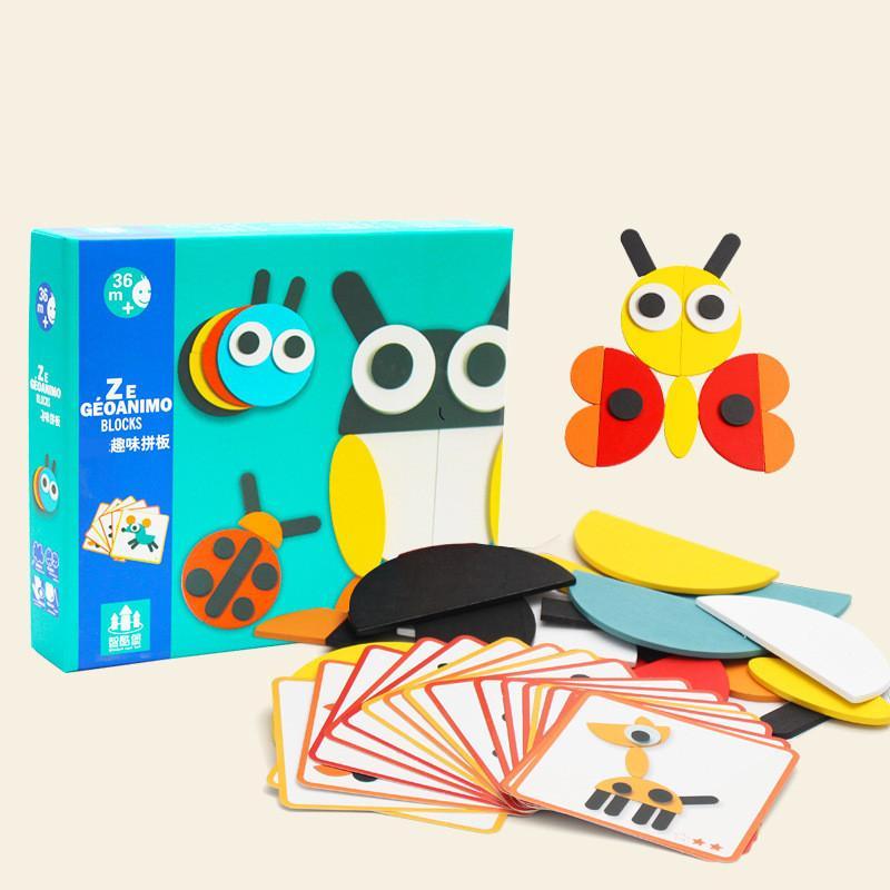 Houten Dierpuzzel 3D voor Peuters Educatief Speelgoed Kleurrijk Motoriek Ontwikkeling Veilig Speelplezier