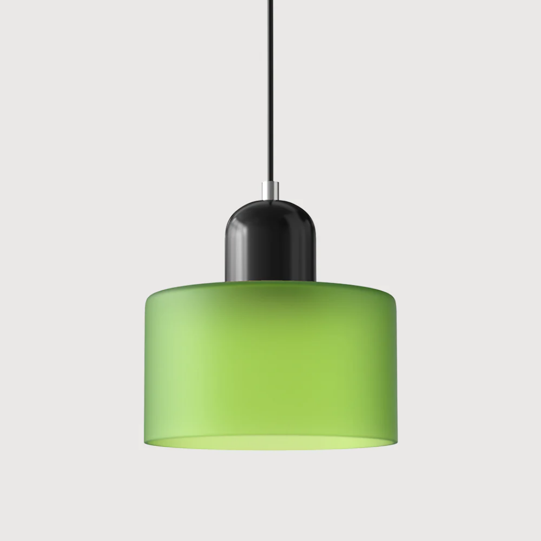 Lismeno Retro Hanglamp - Glazen Hanglamp met Warm Licht voor Eettafel, Keuken & Woonkamer