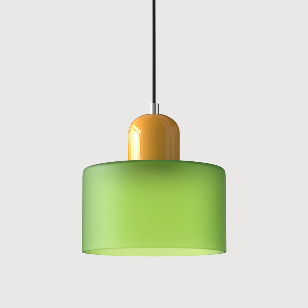 Lismeno Retro Hanglamp - Glazen Hanglamp met Warm Licht voor Eettafel, Keuken & Woonkamer