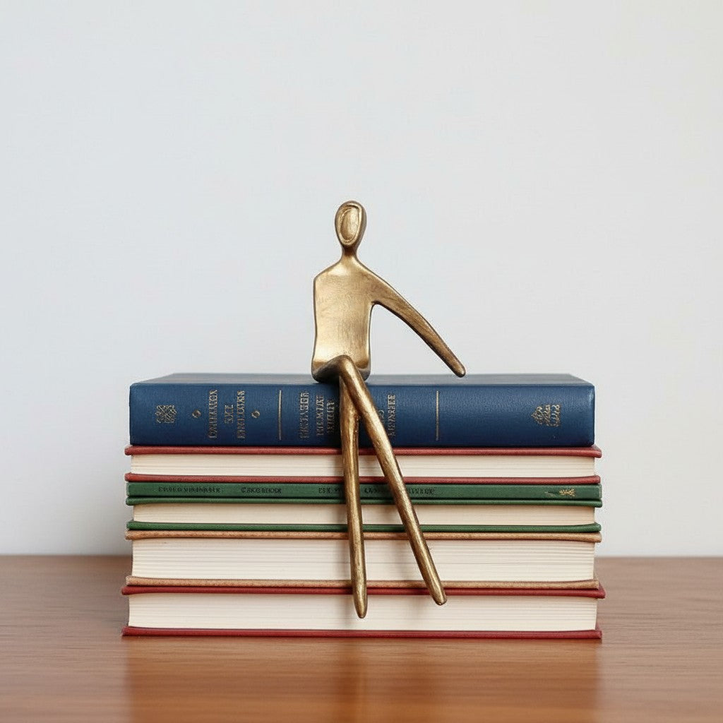Geometrische Hondenbeeldje van IJzer - Minimalistisch Decoratief Sculptuur voor Bureau