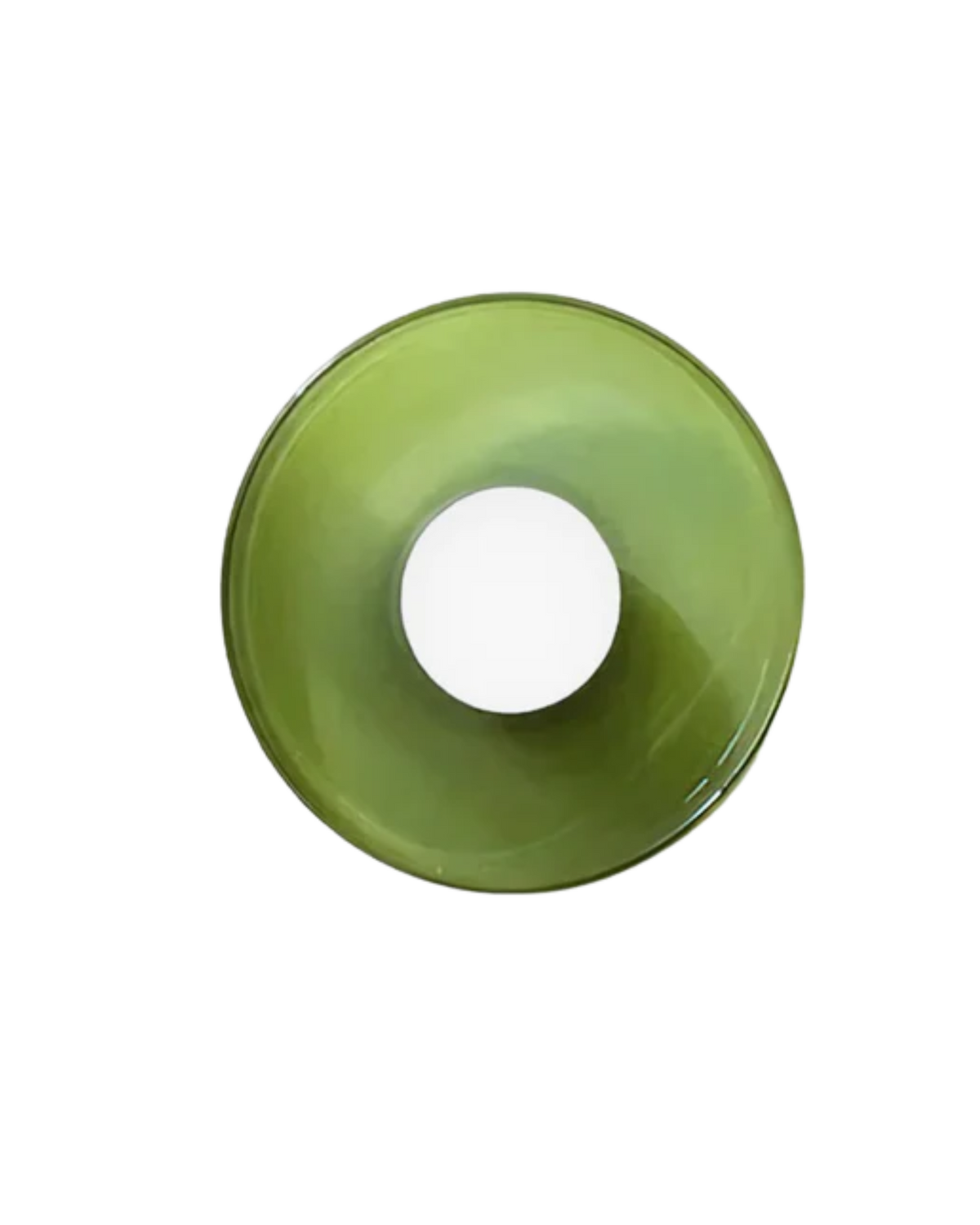 Moderne ronde plafondlamp van glas en ijzer - minimalistische designlamp voor woonkamer en slaapkamer met warme lichtkleur
