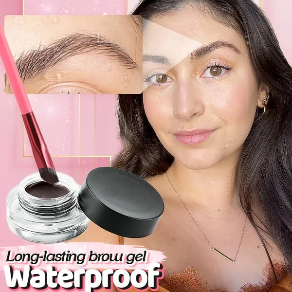 Wenkbrauwkwast met 4D Haarstrich-Effect voor Poeder Gel Pomade Microblading Look Natuurlijke Wenkbrauwen