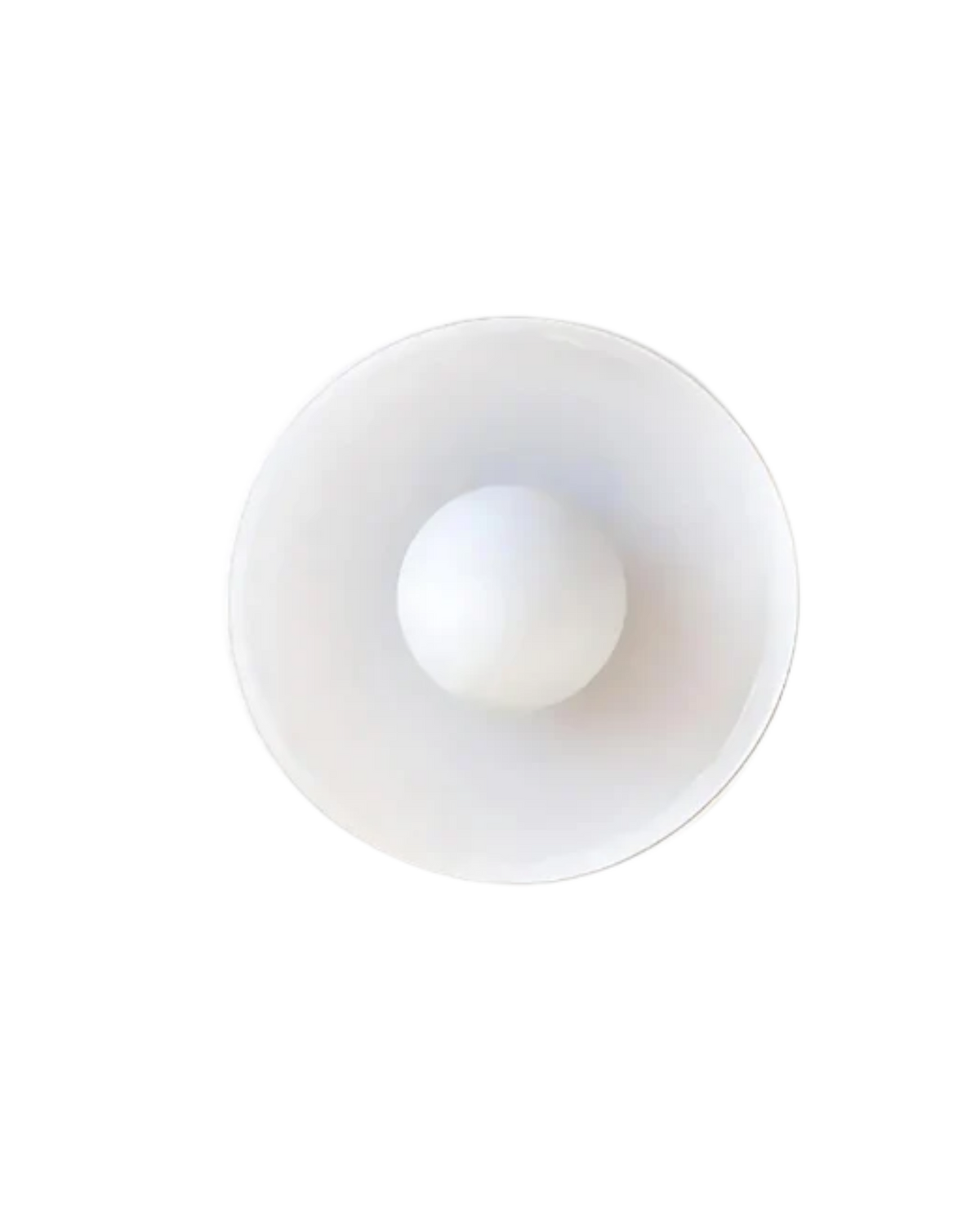 Moderne ronde plafondlamp van glas en ijzer - minimalistische designlamp voor woonkamer en slaapkamer met warme lichtkleur