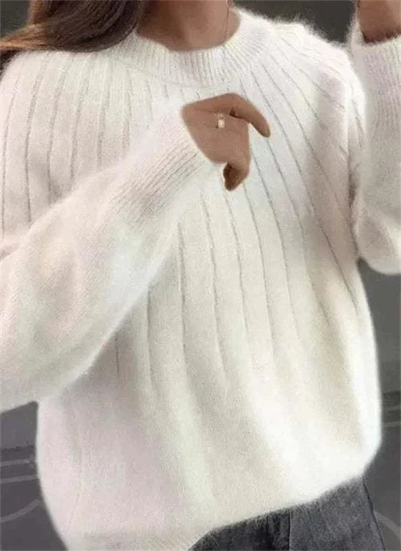 Kasjmieren Trui Dames Gebreid Zachte Winterpullover Elegante Dameskleding Warme Knitwear Comfortabele Trui