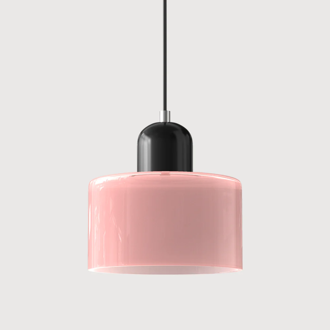 Lismeno Retro Hanglamp - Glazen Hanglamp met Warm Licht voor Eettafel, Keuken & Woonkamer