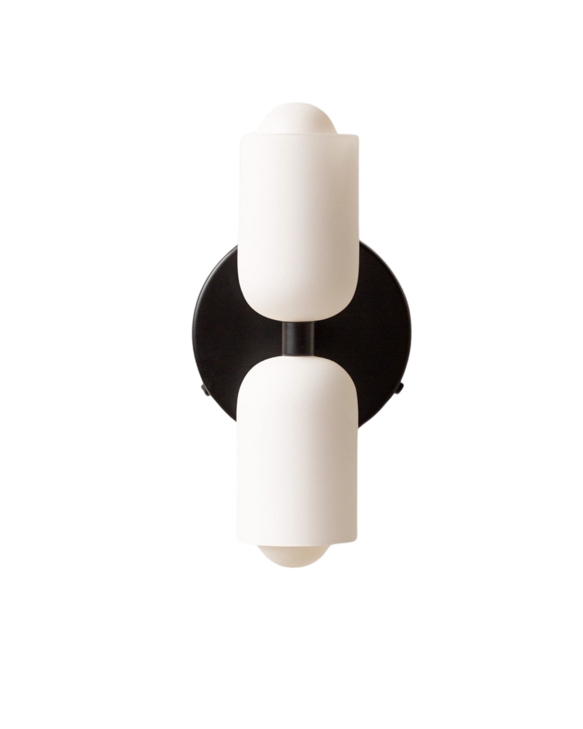 Wandlamp Dubbele Ronde Kap Zwart Frame Warm Sfeerlicht Slaapkamer Woonkamer Gang Minimalistische Wandverlichting Modern Japandi Scandinavisch Interieur