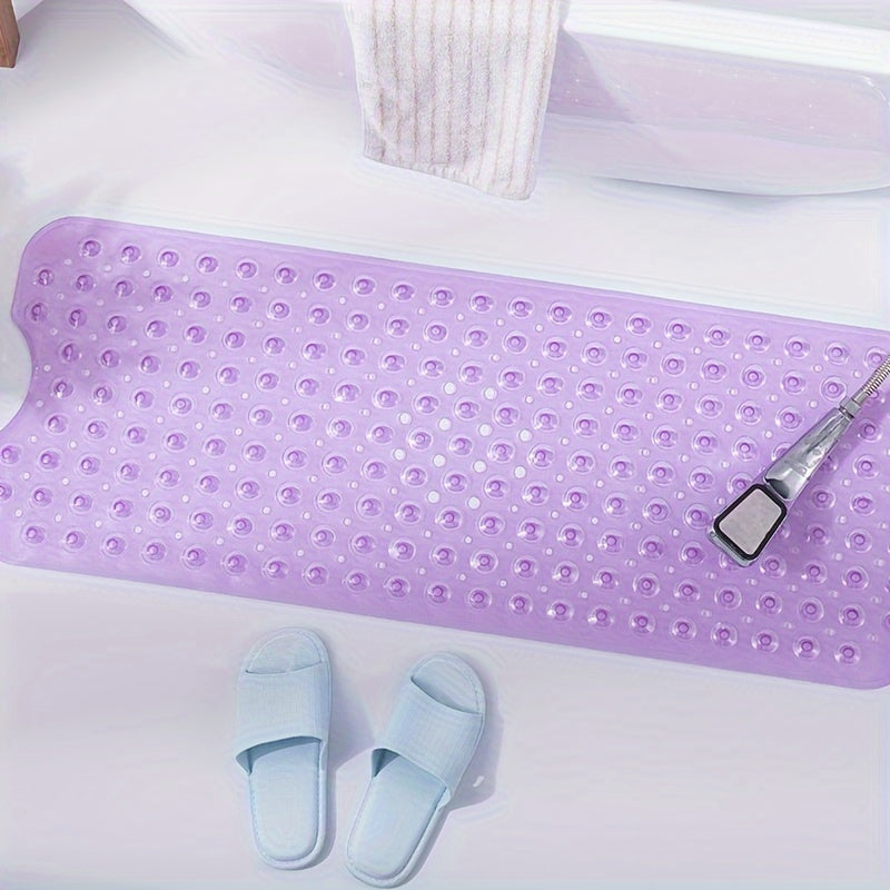 Antislip Badmat XL voor Douche en Bad - Extra Lange Veiligheidsbadmat met Zuignappen