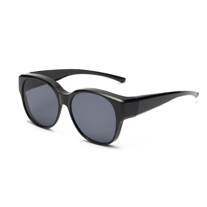 Overzet Zonnebril met Gepolariseerde Glazen UV400 Bescherming Cat-Eye Design voor Brillendragers Dames Heren