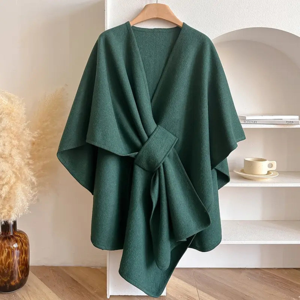 Lichte Poncho Cape met Bescherming tegen Wind en Kou - Warme Shawl voor Najaar en Winter