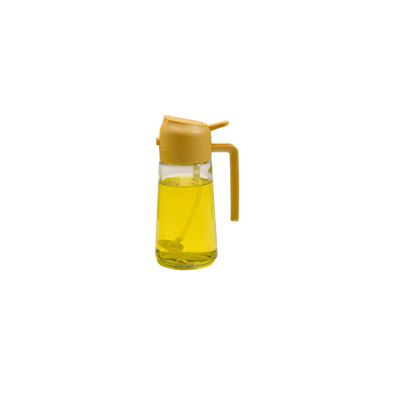 Glazen Olieverstuiver & Dispenser 2-in-1 Pomp Spray Fles voor Azijn Sojasaus Keuken Doseren 470ml Olie