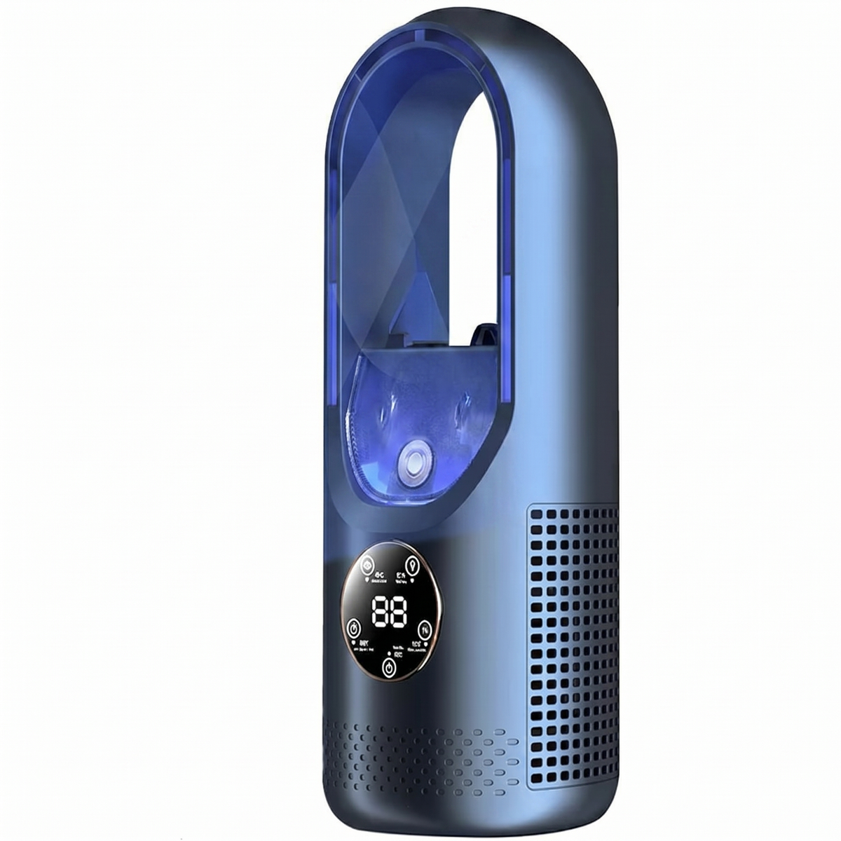 Draagbare Stil Aircooler zonder Bladeren USB - Compacte Tafelventilator voor Thuis & Kantoor - 6 Snelheden - Watertank 100ml