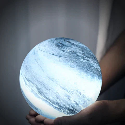 Maanlamp Glas 12 15 cm LED 16 Kleuren USB Tafellamp Slaapkamer Woonkamer Sfeerverlichting Nachtlamp