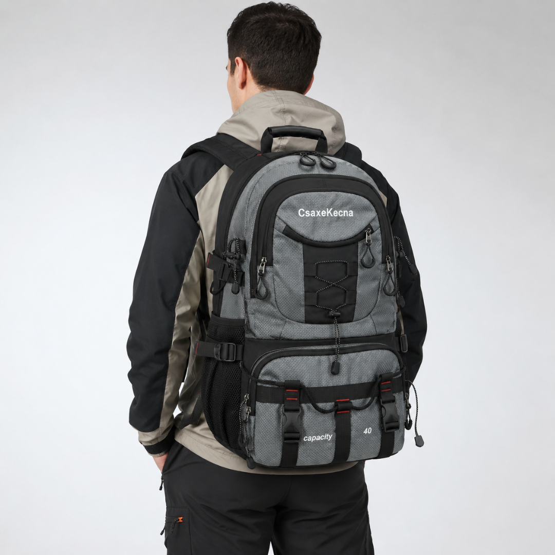 Trekkingtas 40 Liter met USB-Poort Ergonomisch Waterdicht voor Wandelen Bergtouren Outdoor Camping Reizen