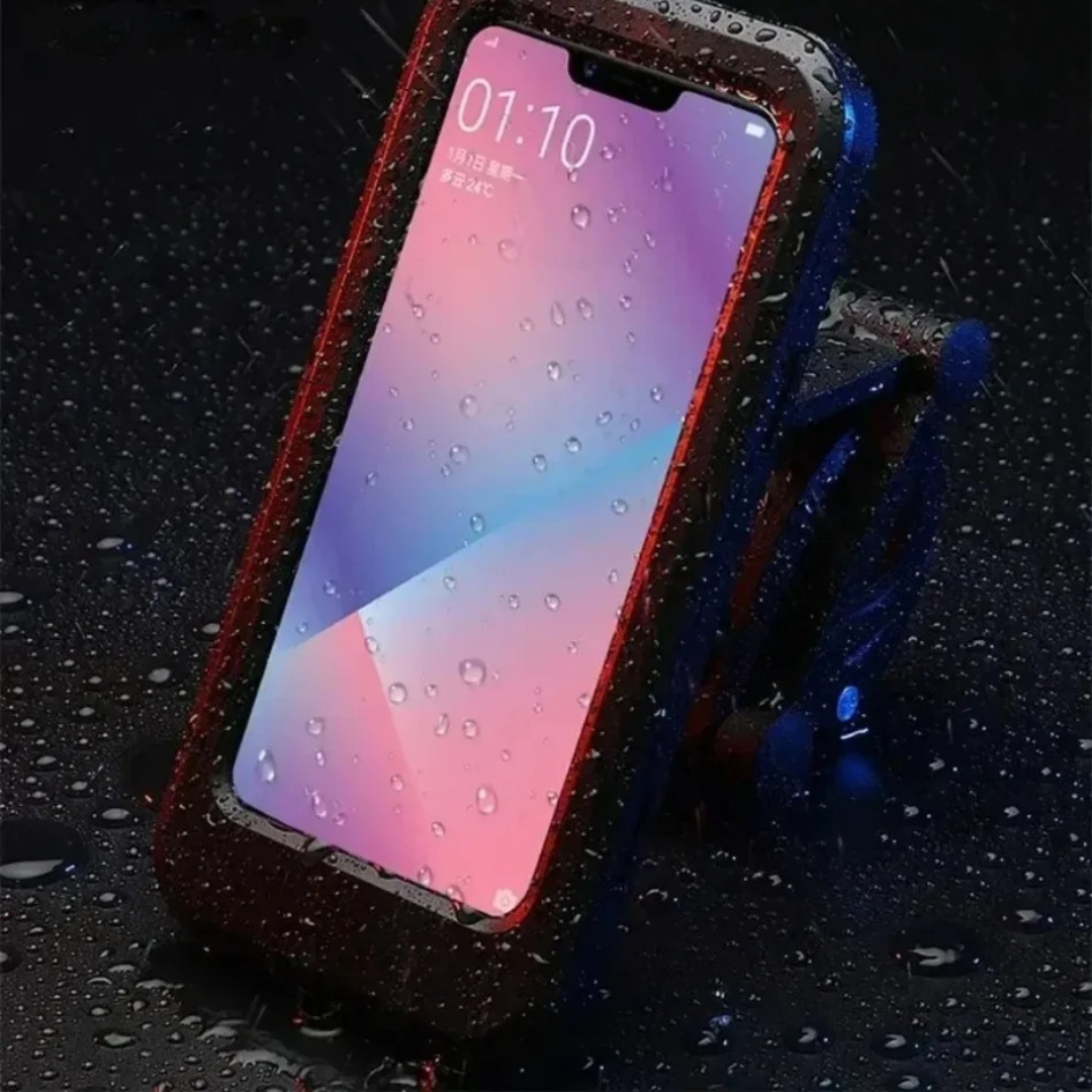Smartphone Houder Motorfiets Waterdicht 360° Draaibaar Fiets Telefoonhouder Stuurmontage Universeel Zwart