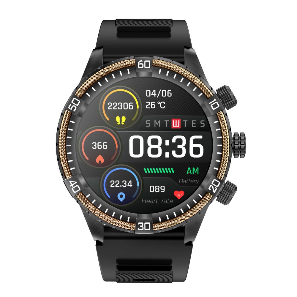 Gezondheidssmartwatch met Hartslagmeter Bloeddrukmeting Zuurstofwaarden Slaapmonitoring Waterdicht Sport