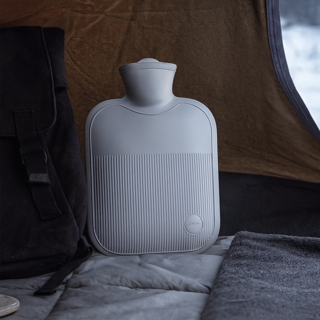 Warmwaterkruik 2000ml Lekvrij met Zachte Fleece Hoes voor Koude Voeten Handen en Rug Winterwarmte Comfort