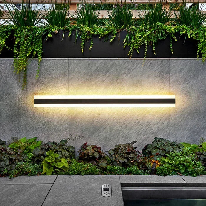 Waterdichte Buitenwandlamp Metaal Acryl Zwart Warm Wit Koud Wit LED Tuinverlichting Gevellamp Buiten