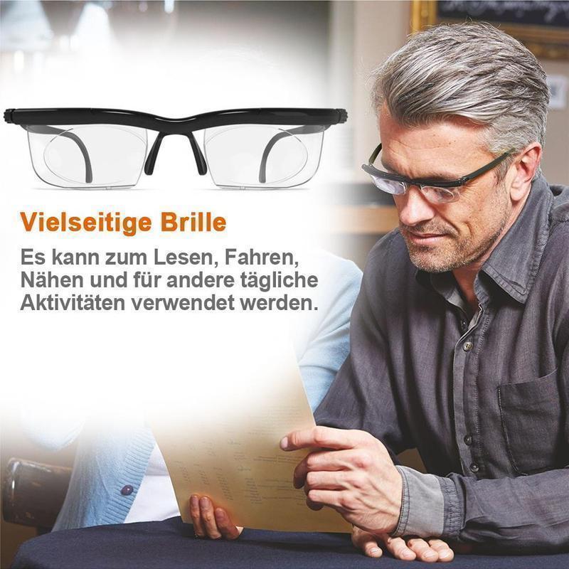 Verstelbare Leesbril met Aanpasbare Focus Dioptrie -6.0 tot +3.0 Zwart Unisex voor Lezen Autorijden Computer