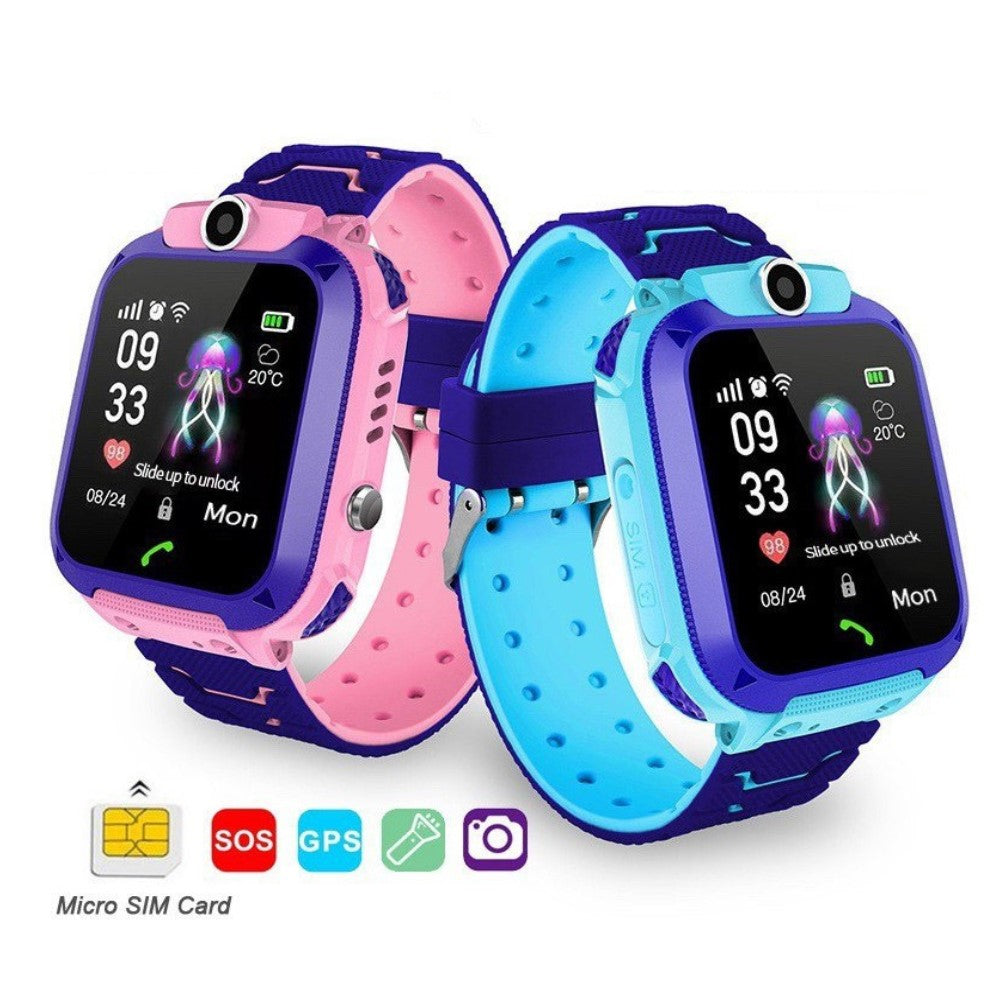 GPS-smartwatch voor kinderen vanaf 4 jaar met camera, telefoon en SOS-functie