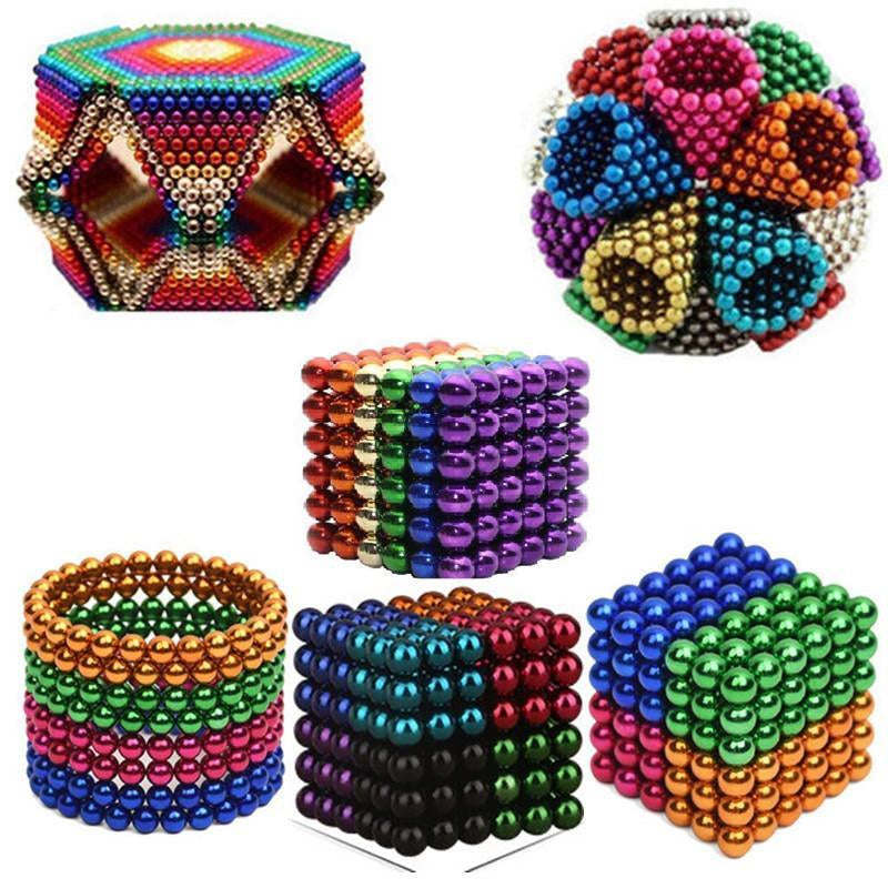 Magnetische Ballen Set 216 Stuks Creatief Bouwspeelgoed Meerdere Kleuren Stress Relief Focus Concentratie