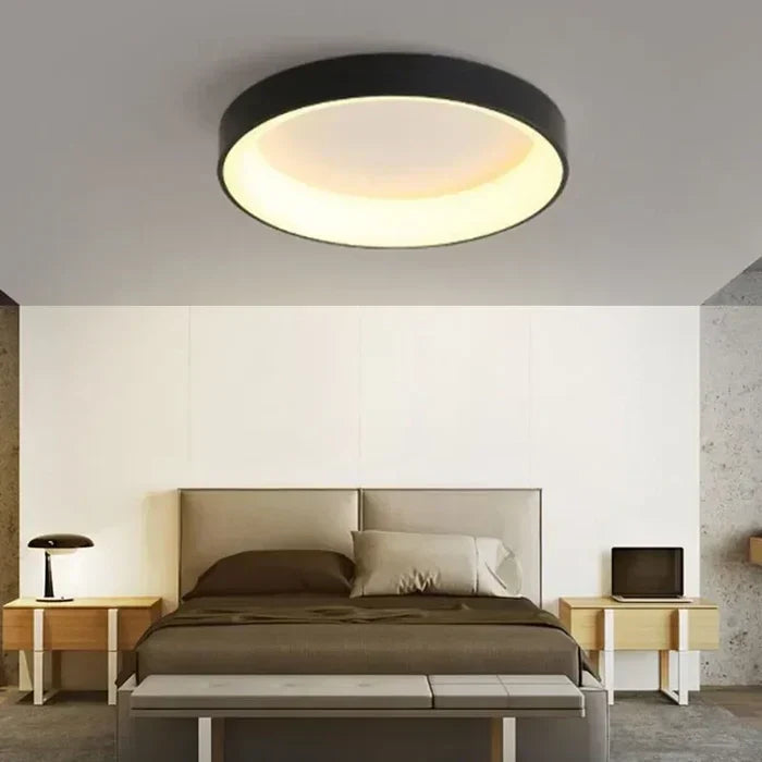 Ronde LED Plafondlamp Scandinavisch Design Wit Grijs Woonkamer Slaapkamer Gang Energiezuinig 30-60cm