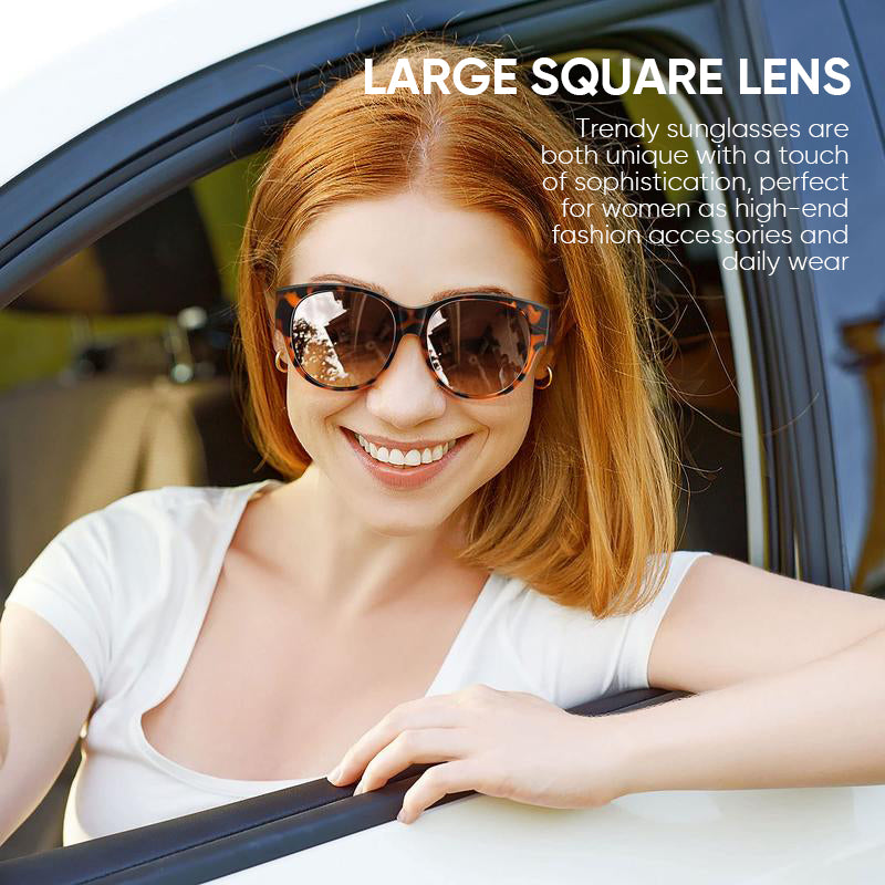 Overzet Zonnebril met Gepolariseerde Glazen UV400 Bescherming Cat-Eye Design voor Brillendragers Dames Heren