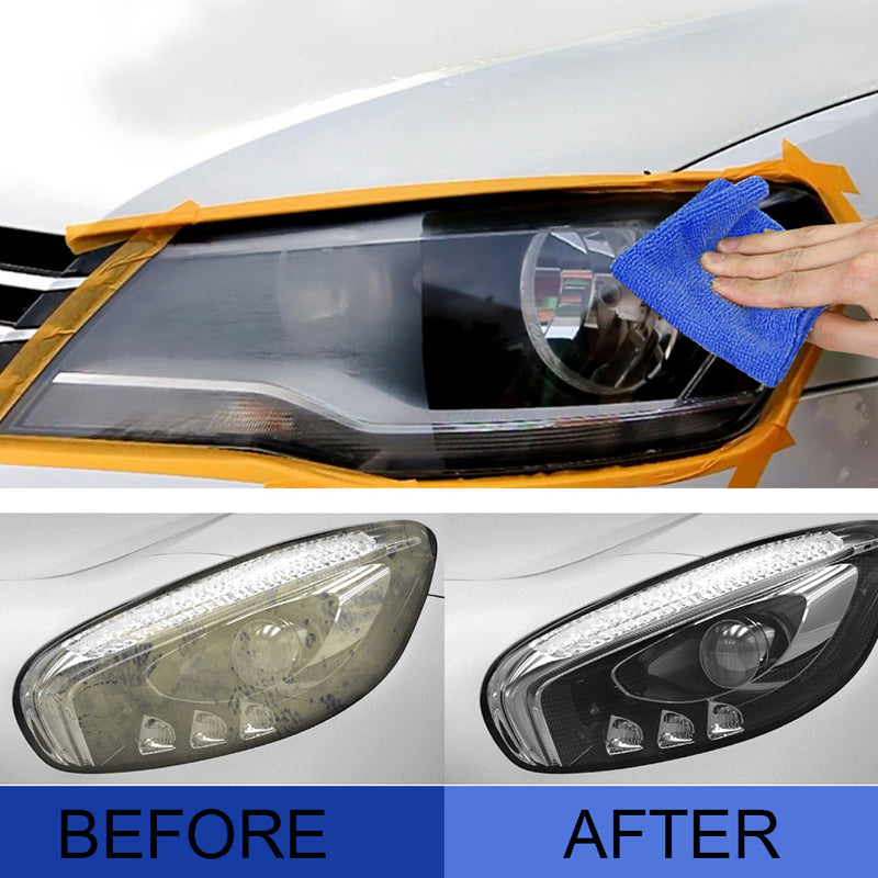Koplamp Restauratie Set 20ml Herstelvloeistof met Spons voor Autolampen UV Bescherming Hydrofobe Coating
