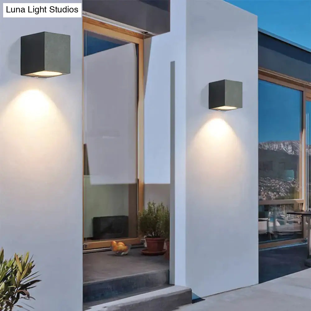 LED Buitenwandlamp Aluminium Vierkant Waterdicht IP65 Modern Design Tuinverlichting Portiekverlichting