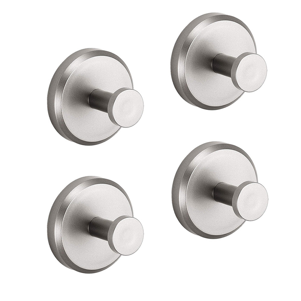 Badkamerhaak Zuignap Verplaatsbaar Roestvrij Staal 5,5 x 5,5 x 5,6 cm Herbruikbaar Zwart Zilver Goud Tegels Glas