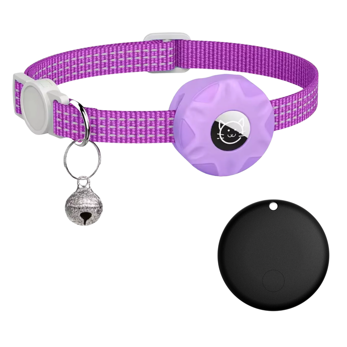 Slimme Locatietracker voor Honden en Katten met Reflecterend Halsband - Android - Compact & Waterdicht - 8-10 Maanden Batterijduur